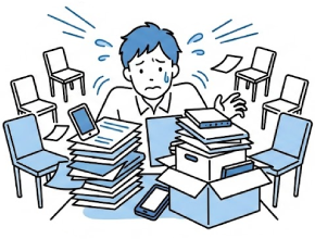 教える人がいないイラスト